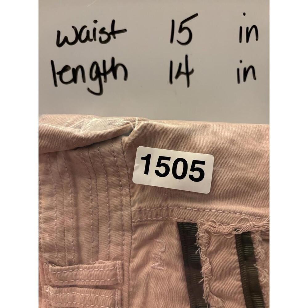 Marc Jacobs Pink Cotton Distressed Ribbon Mini Skirt 2 Chevron Frayed Hem 1505 - Picture 10 of 10